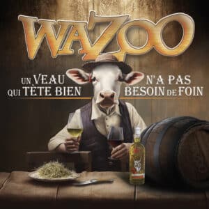 pochette Album Wazoo - un veau qui tète bien n'a pas besoin de foin.